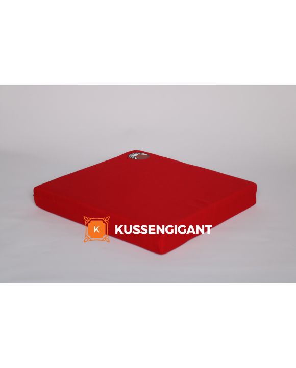 Outdoorstof kussen 45x45x5 Zwart