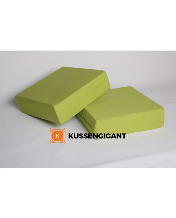 2 65x60x8 Outdoorstof Groen kussens